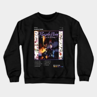 Prince - Purple Rain Tracklist Album Crewneck Sweatshirt